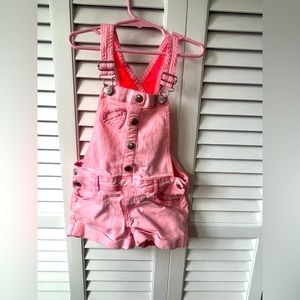 Gymboree pink overalls size 6